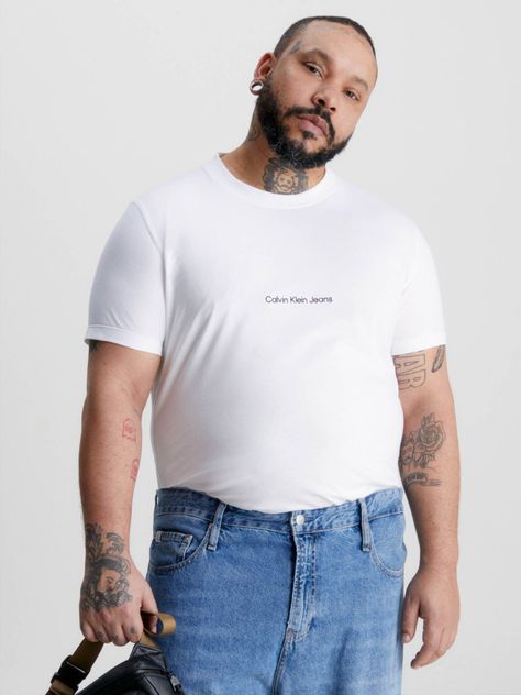 Camiseta slim con logo Blanco Calvin Klein J30J322848-YAF-4