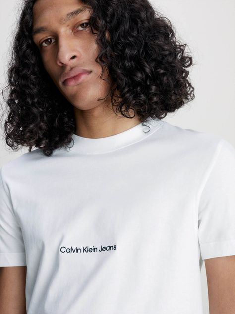 Camiseta slim con logo Blanco Calvin Klein J30J322848-YAF-3