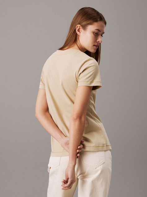 Polera Monologo Slim Beige Calvin Klein-2