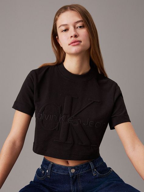 Polera Premium Monologo Short Negro Calvin Klein-3