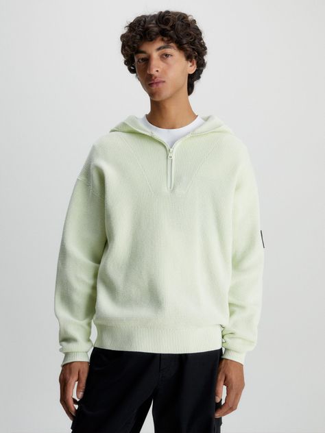 Sweater con Gorro Badger Verde Calvin Klein-0