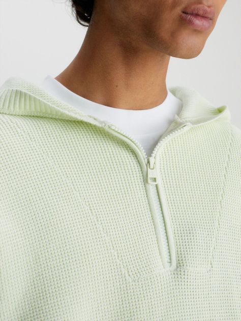 Sweater con Gorro Badger Verde Calvin Klein-3