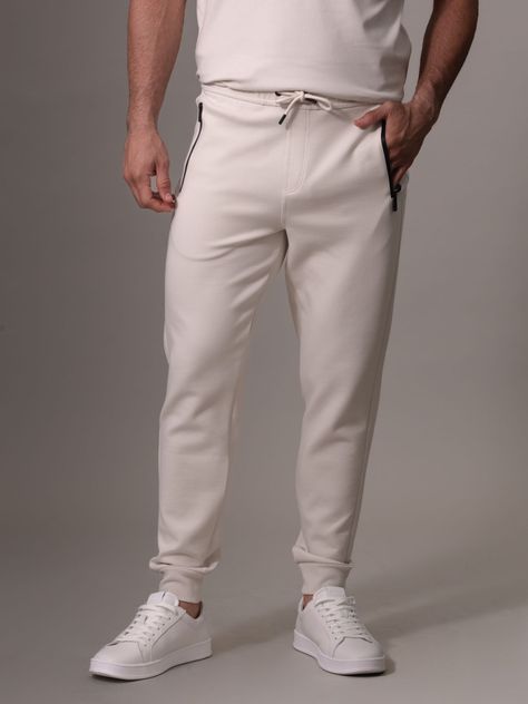 Jogger Lux Tech Crema Calvin Klein-0