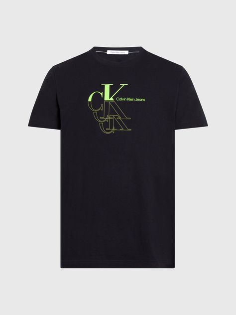 Polera Monogram Echo Graphic Negro Calvin Klein-4