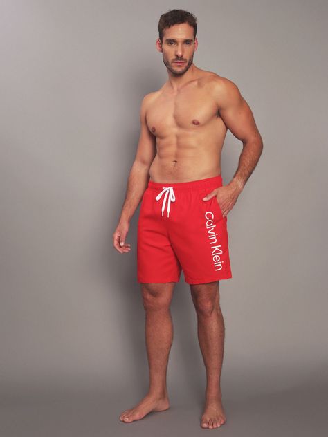 Traje de Baño Core Solids Rojo Calvin Klein-1