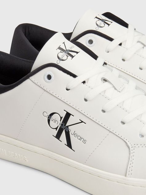 Zapatilla Cuero Classic Cupsole Low Blanco Calvin Klein-6