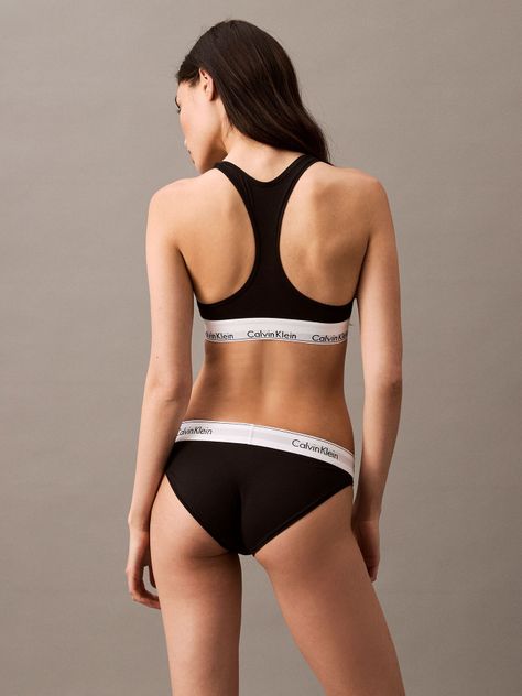 Bikini Modern Cotton Negro Calvin Klein-2