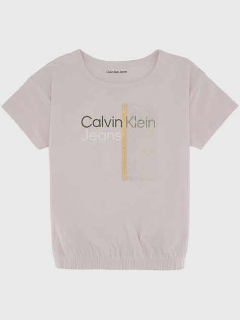 Polera Niña Ck Sequin Rosado Calvin Klein-0