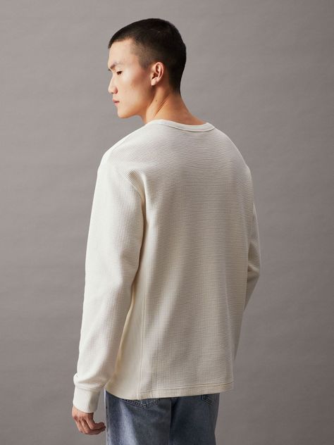 Polera LS City Grid Blanco Calvin Klein-2