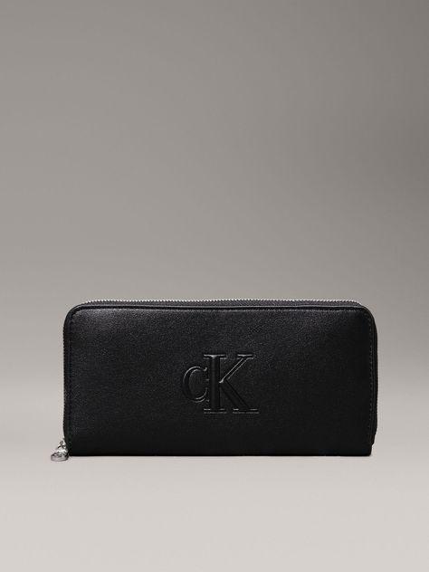 Billetera Sculpted Deboss Negro Calvin Klein-0
