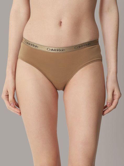 Calzón Hipster Cotton Essential Café Calvin Klein-0