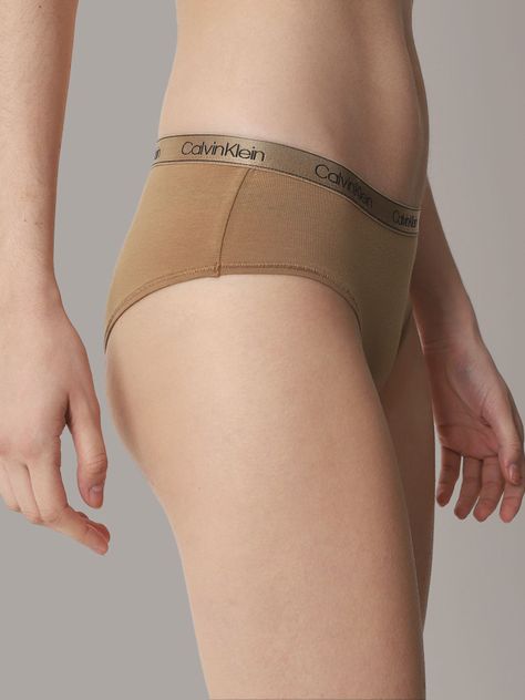 Calzón Hipster Cotton Essential Café Calvin Klein-3
