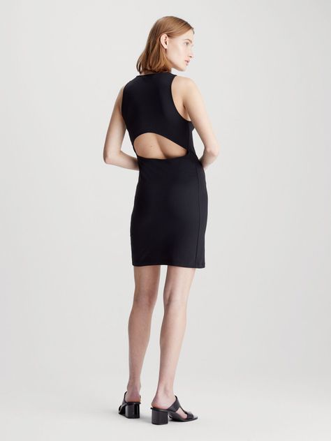 Vestido Racerback Milano Negro Calvin Klein-1