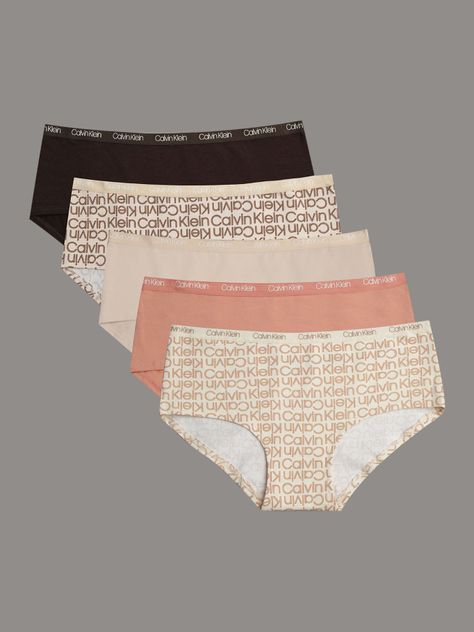 Pack de 5 Calzones para Niña Multicolor Calvin Klein-0