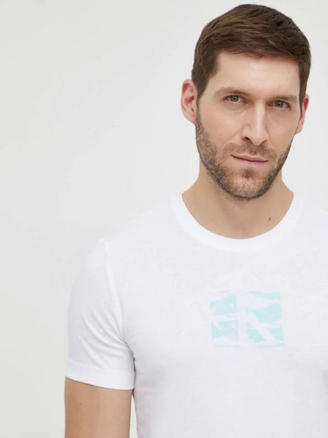 Polera Small Box Logo Blanco Calvin Klein-2