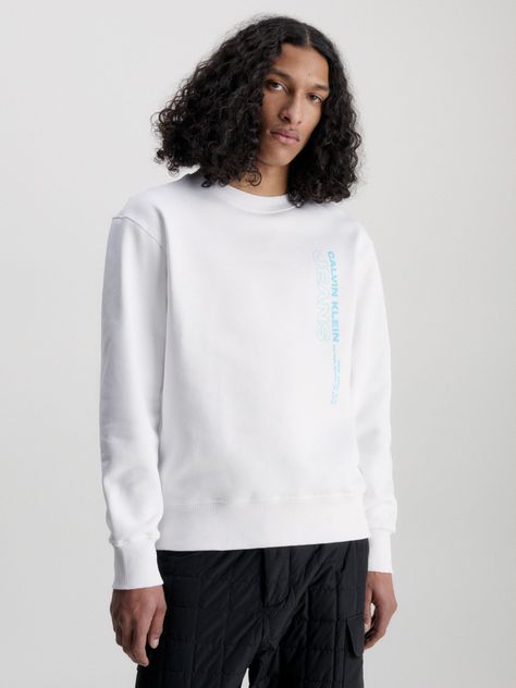 Polerón Stacked Blanco 420 Calvin Klein-0
