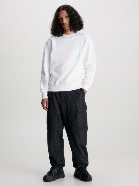 Polerón Stacked Blanco 420 Calvin Klein-1
