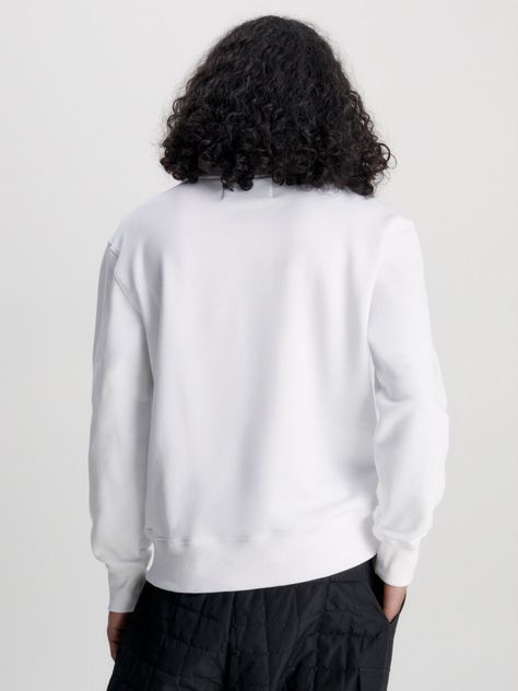 Polerón Stacked Blanco 420 Calvin Klein-2