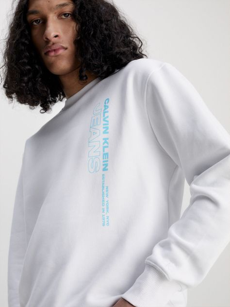 Polerón Stacked Blanco 420 Calvin Klein-3