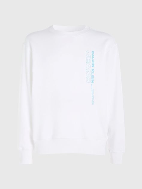 Polerón Stacked Blanco 420 Calvin Klein-4