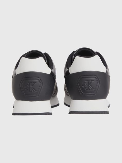 Zapatilla de Cuero Retro Runner Low Negro Calvin Klein-1