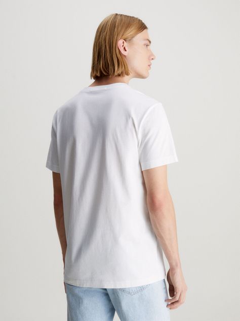 Polera Monogram Echo Graphic Blanco Calvin Klein-2