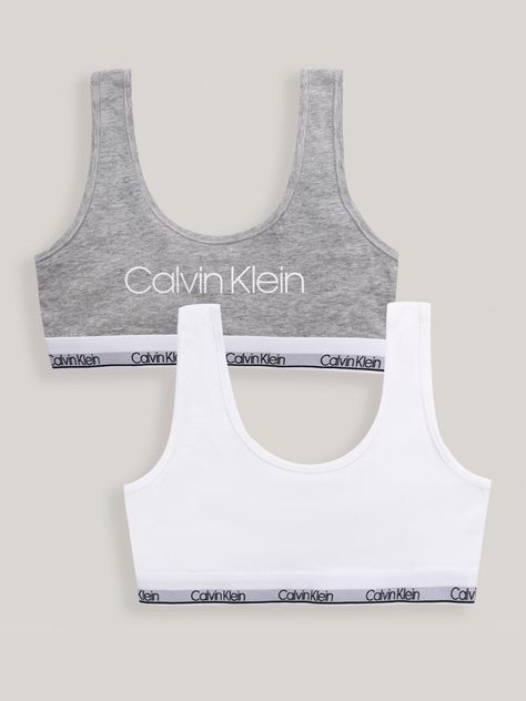 Pack 2 Bralettes Niña Cotton Modern Multicolor Calvin Klein-0