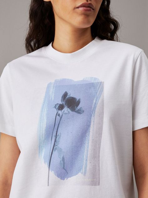 Polera Painted Floral Blanco Calvin Klein-3