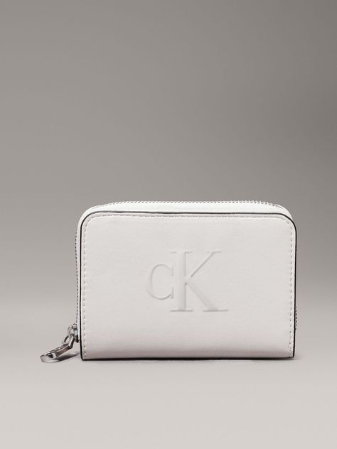 Billetera Sculpted Blanco Calvin Klein-0