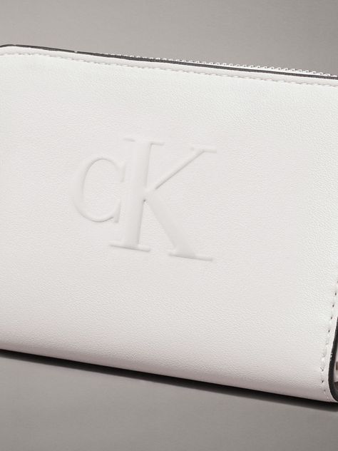 Billetera Sculpted Blanco Calvin Klein-3