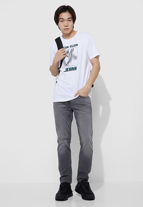 Polera 3D Ck Future Fade Blanco Calvin Klein-1