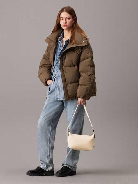 Cartera Over Webbing Beige Calvin Klein-1