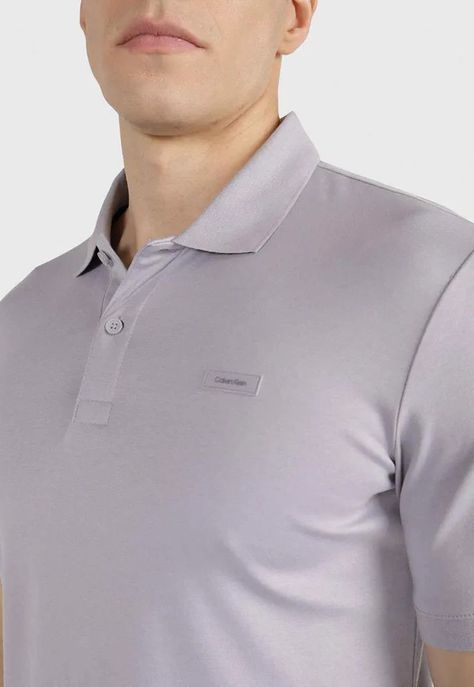 Polo Smooth Slim Gris Calvin Klein-3