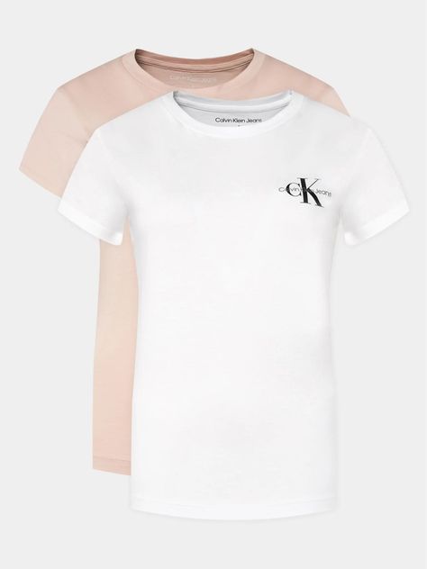 Pack 2 Poleras Monologo Slim Multicolor Calvin Klein-0