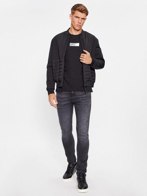 Polera Small Center Box Negro 027 Calvin Klein-1