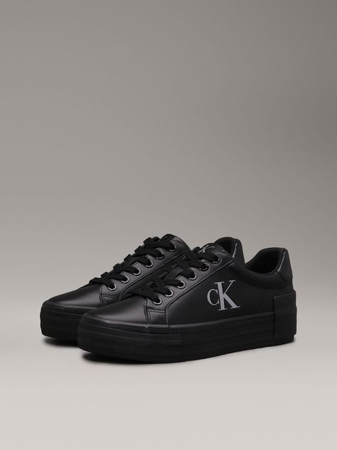 Zapatillas de Cuero Vulc Flatform Negro Calvin Klein-0