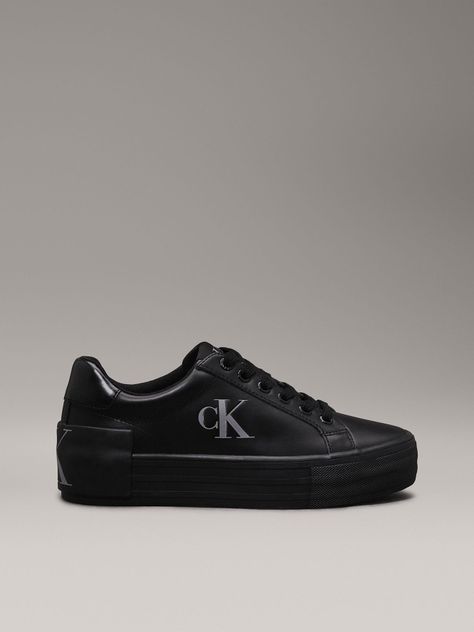 Zapatillas de Cuero Vulc Flatform Negro Calvin Klein-4