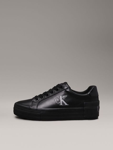 Zapatillas de Cuero Vulc Flatform Negro Calvin Klein-5