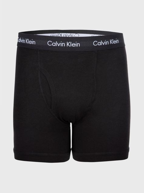 Pack 3 Bóxers Largos - Stretch Negro Calvin Klein-1
