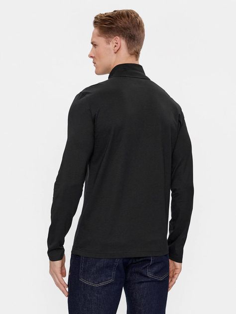 Polera Ls Smooth Cotton Negro Calvin Klein-2