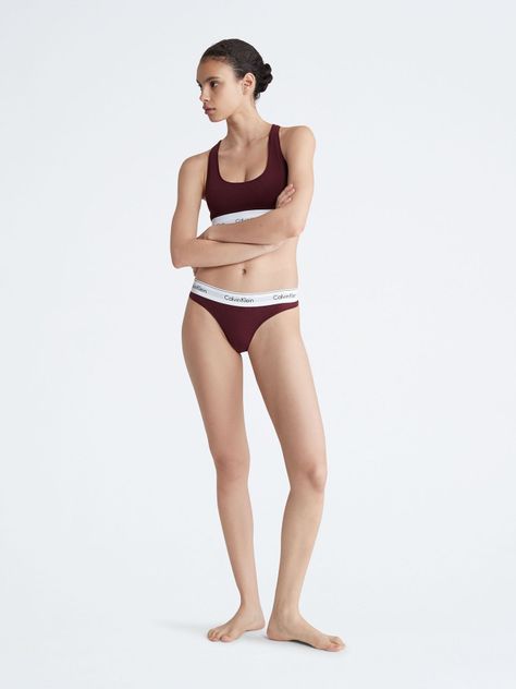 Bralette Modern Cotton Burdeo Calvin Klein-1