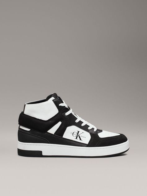 Zapatillas de Cuero Basket Cup Negro Calvin Klein-4