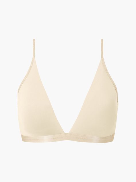 Bralette Triángulo Form to Body Beige Calvin Klein-0