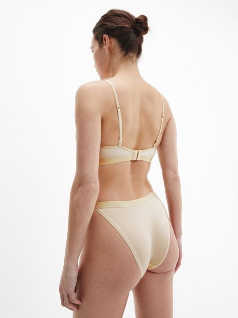 Bralette Triángulo Form to Body Beige Calvin Klein-2