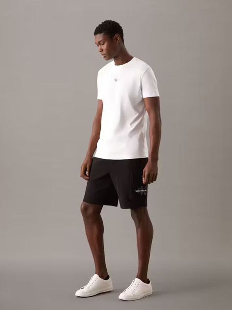 Short City Grid Negro Calvin Klein-1