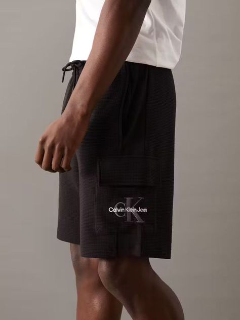 Short City Grid Negro Calvin Klein-3