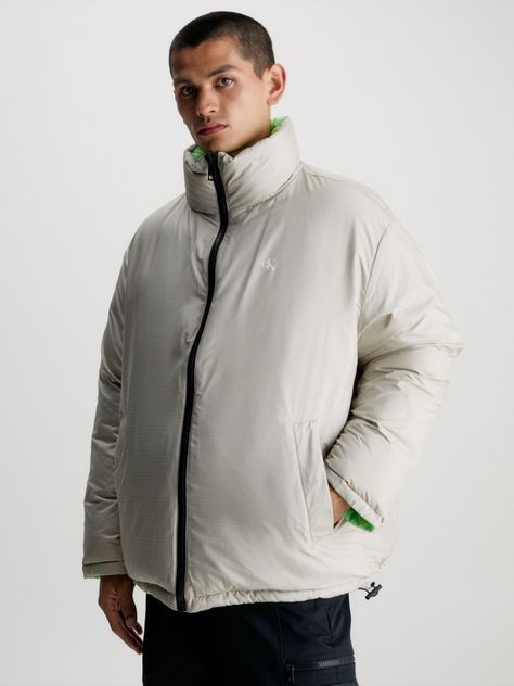Parka Reversible 90 Puffer Verde Calvin Klein-3
