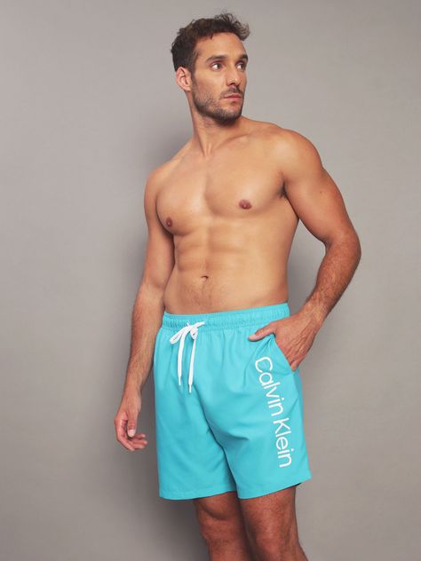 Traje de Baño Core Solids Celeste Calvin Klein-0