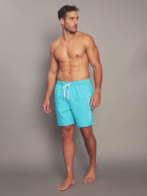 Traje de Baño Core Solids Celeste Calvin Klein-1
