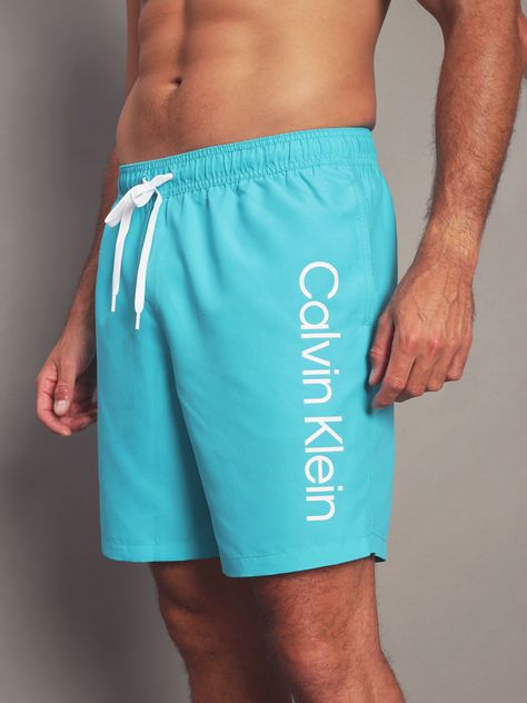 Traje de Baño Core Solids Celeste Calvin Klein-3
